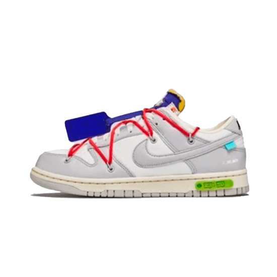 Nike Dunk Low Off-White Lot 23 DM1602-126 White/Neutral Gray/Volt Red