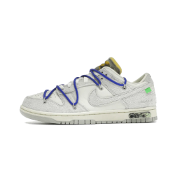 Nike Dunk Low Off-White Lot 32  White/Neutral Gray-Chlorophyll-Game Royal 