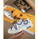 Nike Dunk Low Off-White Lot 32  White/Neutral Gray-Chlorophyll-Game Royal