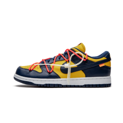 Nike Dunk Low Off-White Michigan CT0856-700 Midnight Navy/Varsity Maize