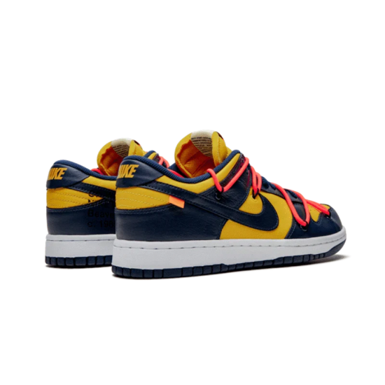 Nike Dunk Low Off-White Michigan CT0856-700 Midnight Navy/Varsity Maize