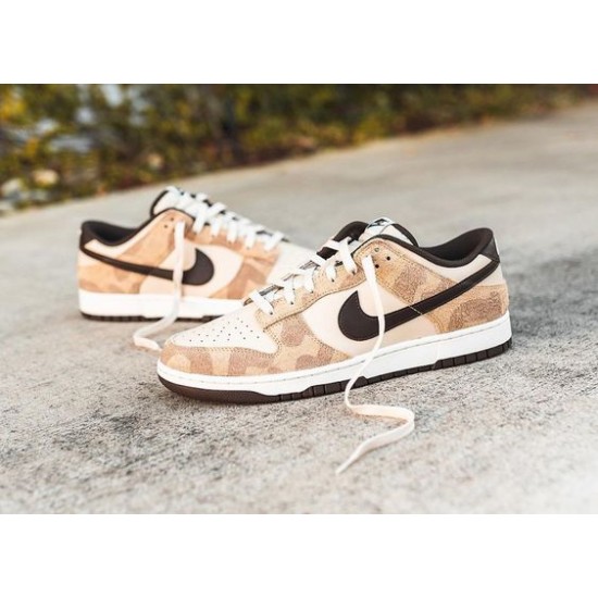 Nike Dunk Low Retro Prm Animal Pack Giraffe DH7913-200 Beach/Baroque Brown-Canvas-Sail