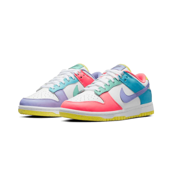 Nike Dunk Low Se Easter DD1872-100 White/Green Glow/Sunset Pulse