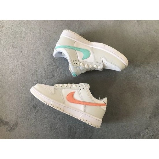 Nike Dunk Low White Bone Peach Aqua CW1590-101 White Bone/Peach Aqua