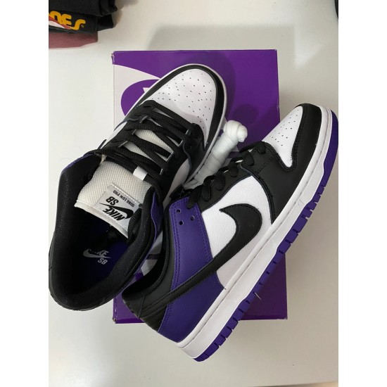 Nike Dunk Sb Low Court Purple BQ6817-500 Purple/White-Black