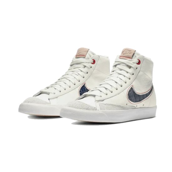 Nike Blazer Mid77 Denham CU8054-100 Sail/Midnight Navy-Summit White