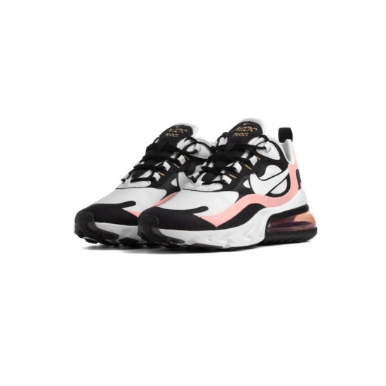 Nike Air Max 270 React Bleached Coral Black AT6174-005 Black/White-Bleached Coral-Metallic Gold