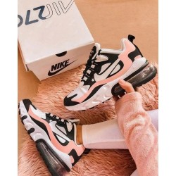 Nike Air Max 270 React Bleached Coral Black AT6174-005 Black/White-Bleached Coral-Metallic Gold