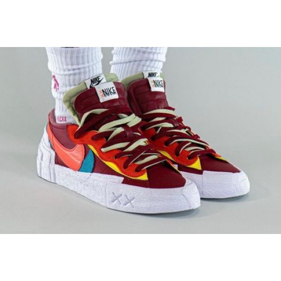 Nike Blazer Low Sacai Kaws Team Red