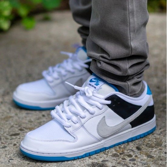 Nike Sb Dunk Low Laser Blue BQ6817-101 White/Black/Laser Blue