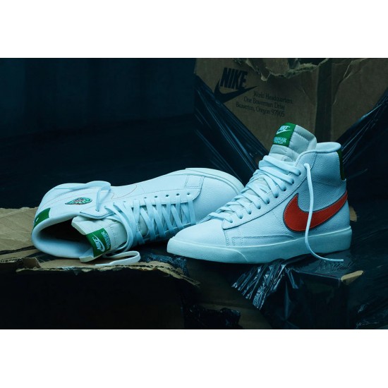 Nike Blazer Stranger Things Hawkins High School CJ6101-100 White/Green-Red